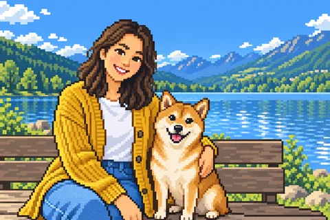 粗いドット絵の見本